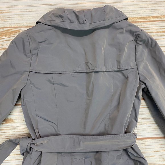 Banana Republic Gray Single Breasted Trench Coat - Picture 6 of 7